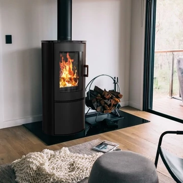 KRATKI KOZA AB/S/DR KANDALLÓKÁLYHA FEKETE BELSŐVEL 150mm 8kW