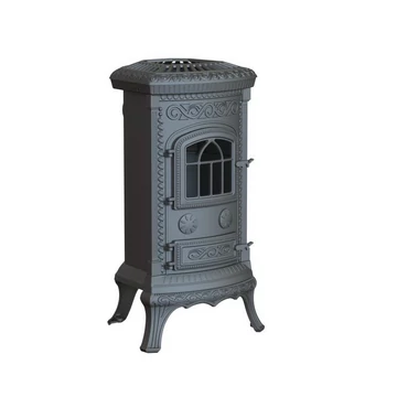 NordFlam Plato Nero fatüzelésű öntöttvas kandallókályha 120mm 6kW