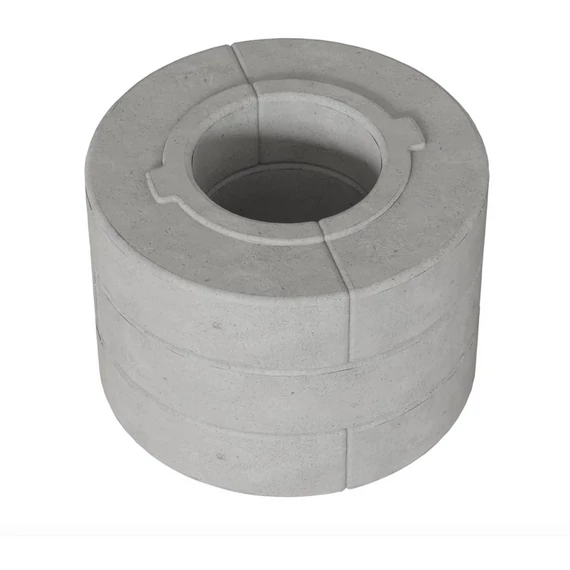 HŐTÁROLÓ BETON GYŰRŰ /W KÁLYHÁKHOZ 6DB 3 RÉTEGŰ 150mm