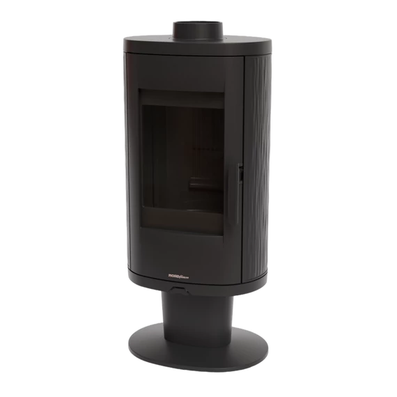 Nordflam Augusta fatüzelésű öntöttvas kandallókályha 150mm 8kW