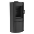 Kép 3/5 - KRATKI KOZA AB/S/DR KANDALLÓKÁLYHA FEKETE BELSŐVEL 150mm 8kW