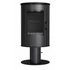 Kép 1/5 - KRATKI KOZAAB/S/N/O/DR FORGATHATÓ KANDALLÓKÁLYHA FEKETE BELSŐVEL 150mm 8kW
