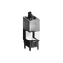 Kép 2/11 - HITZE Trinity Q HÁROM OLDALÜVEGES KANDALLÓBETÉT 200mm 10kW