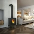 Kép 1/3 - NordFlam Adria fatüzelésű öntöttvas kandallókályha 150mm 7kW